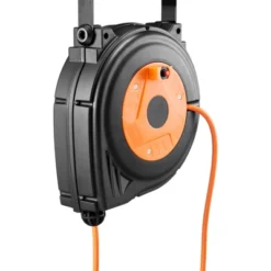 VEVOR Retractable Extension Cord Reel, 30 FT, Heavy Duty 16AWG/3C SJTOW Power Cord, With Lighted Triple Tap Outlet 10 Amp Circuit Breaker, Orange -Aesthtic Interiors GUEST f0c56532 9293 49ff 849e 07469b35d00d