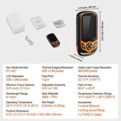 VEVOR Thermal Imaging Camera, 256 X 192 IR Resolution Pocket Infrared Thermal Imager With WiFi, 25Hz Refresh Rate Thermal Camera Pocket, Orange 14 VEVOR Thermal Imaging Camera, 256 X 192 IR Resolution Pocket Infrared Thermal Imager With WiFi, 25Hz Refresh Rate Thermal Camera Pocket, Orange -Aesthtic Interiors GUEST f0e022cc c8dd 456a bfca ecc9fcf828ea