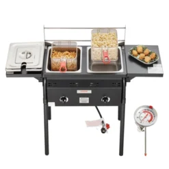 VEVOR Outdoor Propane Deep Fryer, Double Burners Commercial Fryer, 16 Qt Stainless Steel Cooker With Removable Baskets & Lids & Tanks 15 VEVOR Outdoor Propane Deep Fryer, Double Burners Commercial Fryer, 16 Qt Stainless Steel Cooker With Removable Baskets & Lids & Tanks -Aesthtic Interiors GUEST f1c9b7dc d9c1 41ea 8cec 0857eb5b2cdd