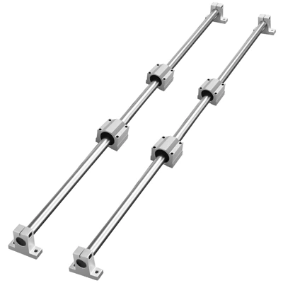 VEVOR Linear Motion Kit, SFC16 1000mm, Includes 2 Rails Of 39.4 Inches, 4 SC16 Carriage Blocks, And 4 Support Brackets, Ideal For CNC Silver 8 VEVOR Linear Motion Kit, SFC16 1000mm, Includes 2 Rails Of 39.4 Inches, 4 SC16 Carriage Blocks, And 4 Support Brackets, Ideal For CNC Silver - Image 8