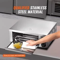 VEVOR Electric Pizza Oven For Countertops, 12-inch, 1500W, With Temp Control & 0-120 Min Timer, Even Baking Technology & Easy Clean Crumb Tray -Aesthtic Interiors GUEST f33d44b6 8cef 4787 9f83 16eb1b103236