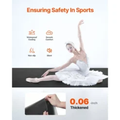 VEVOR Dance Floor, 6.6' X 3' Portable Yoga Mat With Organizer Bag, 1.5 Mm Thick Workout Mats, Non-slip Floor Mats For Practicing At Home, Studios -Aesthtic Interiors GUEST f495d9ac 7166 4ff6 80ae bf7616e29e32