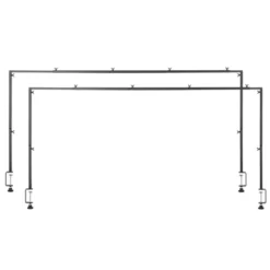 VEVOR Over The Table Rod Stand With Clamps, 13"-42" Tall & 28"-98" Length Adjustable, 2 Packs Table Arch Stand, Tabletop Balloon Arch Frame, Black -Aesthtic Interiors GUEST f6609e4f 0a3e 4ff9 821d d79a228994bf