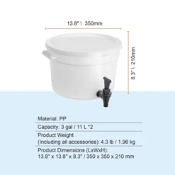 VEVOR Beverage Dispenser, 3 Gallon Drink Dispensers For Parties, Plastic Juice Dispenser With Spigot And Lid -Aesthtic Interiors GUEST f8272cc3 3bbf 48d3 bc28 0d3c654f17c4