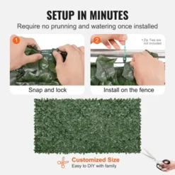 VEVOR Privacy Ivy Fence, 59 X 118in Artificial Green Wall Screen, Greenery Ivy Fence With Mesh Cloth Backing And Strengthened Joint, Faux Hedges Vine 11 VEVOR Privacy Ivy Fence, 59 X 118in Artificial Green Wall Screen, Greenery Ivy Fence With Mesh Cloth Backing And Strengthened Joint, Faux Hedges Vine -Aesthtic Interiors GUEST f8376d81 bbaa 4867 bdae 312aee4f261c