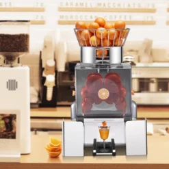 VEVOR Commercial Orange Juicer Machine, 120W Automatic Feeding Juice Extractor, Stainless Steel Juice Extractor For 25 Oranges Per Minute