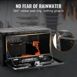 VEVOR Underbody Truck Box, 36" X 14" X 16" Pickup Storage Box, Heavy Duty Aluminum Diamond Plate Tool Box With Lock And Keys -Aesthtic Interiors GUEST fa2df004 9c72 4da7 bae1 860863fbb02e