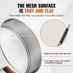 VEVOR Flour Sieve Fine Mesh, 12 Mesh Flour Sifter, 304 Stainless Steel Fine Mesh Sifter Food-grade, Dia. 12.6" Fine Mesh Strainers For Baking 11 VEVOR Flour Sieve Fine Mesh, 12 Mesh Flour Sifter, 304 Stainless Steel Fine Mesh Sifter Food-grade, Dia. 12.6" Fine Mesh Strainers For Baking -Aesthtic Interiors GUEST faecc022 91aa 4e58 97a0 81312692ef1c
