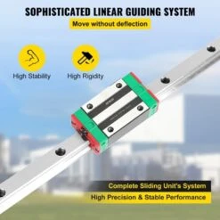 VEVOR Linear Rail HSR15-1500mm, 2pcs Linear Guideway Rail, 4X Square Type Carriage Bearing Blocks, Linear Rail Support For 15mm Slotted Bearings -Aesthtic Interiors GUEST fb978ff6 2afb 44b5 a5e4 09cf2e2a43b1