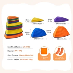 VEVOR Balance Stepping Stones For Kids, 12 PCS, Up To 220 Lbs, Non-Slip Toddlers Sensory Stepping Stones, Toys For Children Aged 3 4 5 6 7 8+ 14 VEVOR Balance Stepping Stones For Kids, 12 PCS, Up To 220 Lbs, Non-Slip Toddlers Sensory Stepping Stones, Toys For Children Aged 3 4 5 6 7 8+ -Aesthtic Interiors GUEST fba677c1 775f 4cc2 b198 3b4d8d8657d4