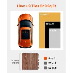 VEVOR Dance Floor Tiles, 12.4 X 12.4 In 25 Piece Interlocking Dance Flooring, Portable Dance Practice Floor With Cushioned Base -Aesthtic Interiors GUEST fcd7142e d122 498d 80fd d30ac4f049dd