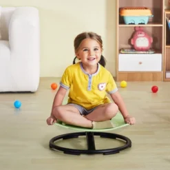 VEVOR Elephant Kids Swivel Chair, 220 LBS Capacity, 360° Spinning Chair, Autistic Kids Sensory Toy Chair With Non-Slip Metal Base, Green