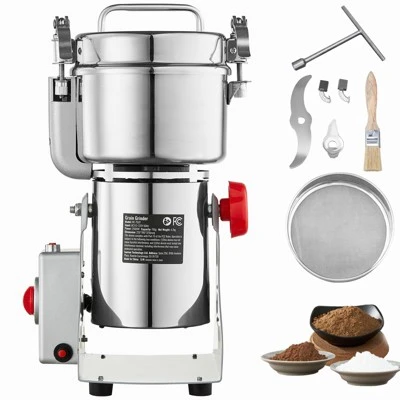 VEVOR 750g Electric Grain Mill Grinder, High Speed 2000W Commercial Spice Grinders, Stainless Steel Pulverizer Powder Machine 8 VEVOR 750g Electric Grain Mill Grinder, High Speed 2000W Commercial Spice Grinders, Stainless Steel Pulverizer Powder Machine - Image 8
