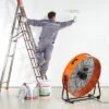 VEVOR Drum Fan, 30 Inch High Velocity Industrial Shop Fan, Heavy Duty Commercial Use 3-Speed 13000CFM, 360°Adjustable Tilting, Orange