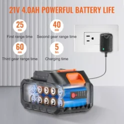 VEVOR Cordless Pressure Washer, 652-PSI 1.0 GPM Portable Power Cleaner, Handheld High-Pressure Car Washer Gun With 4.0Ah Battery, Charger, Black -Aesthtic Interiors GUEST ff8c811c 2437 4640 9523 9d728028581e