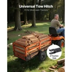 VEVOR Garden Utility Trailer, 22 Cu. Ft. & 1600lbs, ATV UTV Trailer, Tow Behind Steel Dump Trailers, Removable Rear Panel, Black -Aesthtic Interiors GUEST ff9514c9 b216 4992 ba5b 550d317c7a91