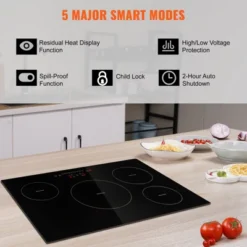 VEVOR Electric Cooktop, 4 Burners, 30'' Induction Stove Top, Built-in Magnetic Cooktop 7500W, 9 Heating Level Multifunctional Burner 12 VEVOR Electric Cooktop, 4 Burners, 30'' Induction Stove Top, Built-in Magnetic Cooktop 7500W, 9 Heating Level Multifunctional Burner -Aesthtic Interiors GUEST ffb3d21c df6b 460c bd5c 3051c64996f9